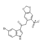 CAS#: 94158-36-8， 1-(5-Bromo-1H-indol-3-yl)-2-(6-nitro-1,3-benzodioxol-5-yl)ethanone