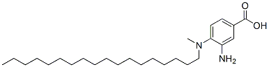 CAS 登录号：94199-45-8， 4-(N-甲基-N-十八烷基氨基)-3-氨基苯甲酸