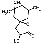 CAS#: 94201-20-4， 2,7,7,9-tetramethyl-4-oxaspiro[4.5]decan-3-one