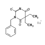 CAS#: 94201-49-7， sodium 1-benzyl-5,5-diethyl-4,6-dioxo-pyrimidin-2-olate