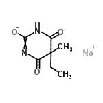 CAS#: 94201-54-4， sodium 5-ethyl-5-methyl-4,6-dioxo-1H-pyrimidin-2-olate