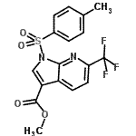CAS#: 942206-37-3， Methyl 1-[(4-methylphenyl)sulfonyl]-6-(trifluoromethyl)-1H-pyrrolo[2,3-b]pyridine-3-carboxylate