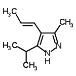 CAS#: 94223-05-9， 5-Isopropyl-3-methyl-4-[(1E)-1-propen-1-yl]-1H-pyrazole