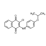 CAS#: 94257-65-5， 2-Chloro-3-[(4-isopropoxyphenyl)amino]-1,4-naphthoquinone