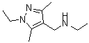 structure of CAS# 942852-84-8, N-[(1-Ethyl-3,5-dimethyl-1H-pyrazol-4-yl)methyl]ethanamine;Ethyl-(1-ethyl-3,5-dimethyl-1 H -pyrazol-4-ylmethy;Ethyl-(1-ethyl-3,5-dimethyl-1 H -pyrazol-4-ylmethyl)-amine;ethyl[(1-ethyl-3,5-dimethylpyrazol-4-yl)methyl]amine