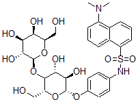 CAS#: 94367-65-4, N-(5-Dimethylaminonaphthalene-1-Sulfonyl)-4-Aminophenyl-beta-Lactoside