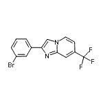 CAS#: 944580-93-2， 2-(3-Bromophenyl)-7-(trifluoromethyl)imidazo[1,2-a]pyridine
