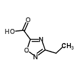 structure of CAS# 944906-35-8, 3-Ethyl-1,2,4-oxadiazole-5-carboxylic acid;3-Ethyl-1,2,4-oxadiazole-5-carboxylic acid;3-ethyl-1,2,4-oxadiazole-5-carboxylicacid;MFCD10000819