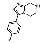 CAS#: 945262-25-9， 3-(4-Fluorophenyl)-5,6,7,8-tetrahydro[1,2,4]triazolo[4,3-a]pyrazine