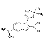 CAS#: 945493-49-2， [5-(Dimethylamino)-1-{[(2-methyl-2-propanyl)oxy]carbonyl}-1H-indol-2-yl]boronic acid