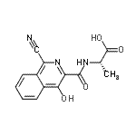 CAS#: 945739-64-0， N-[(1-Cyano-4-hydroxy-3-isoquinolinyl)carbonyl]-L-alanine