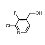 structure of CAS# 946127-54-4, (2-Chloro-3-fluoro-4-pyridinyl)methanol;(2-Chloro-3-fluoropyridin-2-yl)methanol;(2-Chloro<wbr>-3-fluoro<wbr>pyridin-2<wbr>-yl)metha<wbr>nol; 2-Ch<wbr>loro-3-fl<wbr>uoro-α-hy<wbr>droxy-4-p<wbr>icoline;2-Chloro-3-fluoro-4-(hydroxymethyl)pyridine
