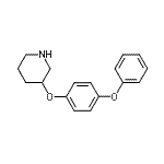 结构式 CAS# 946681-18-1, 3-(4-苯氧基苯氧基)哌啶