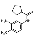 结构式 CAS# 946690-42-2, N-(3-氨基-4-甲基苯基)环戊烷甲酰胺