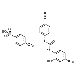 CAS#: 94713-20-9， 1-(4-amino-2-hydroxy-phenyl)-3-(4-cyanophenyl)urea, 4-methylbenzenesulfonic acid