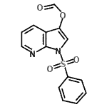 CAS#: 947498-93-3， 1-(Phenylsulfonyl)-1H-pyrrolo[2,3-b]pyridin-3-yl formate
