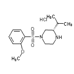 CAS#: 947532-48-1， (3S)-3-Isopropyl-1-[(2-methoxyphenyl)sulfonyl]piperazine hydrochloride (1:1)