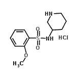 CAS#: 947532-58-3， 2-Methoxy-N-(3-piperidinyl)benzenesulfonamide hydrochloride (1:1)