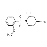 CAS#: 947533-33-7， 1-[(2-Methoxyphenyl)sulfonyl]-4-piperidinamine hydrochloride (1:1)