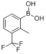 structure of CAS# 947533-86-0, 2-Methyl-3-(Trifluoromethyl)Phenylboronic Acid;2-Methyl-3-Trifluoromethyl-Phenylboronic Acid