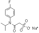 structure of CAS# 947601-87-8, Sodium 2-[(4-fluorophenyl)(isopropyl)amino]-2-oxoethanesulfonate;2-[(4-Flu<wbr>orophenyl<wbr>)(1-methy<wbr>lethyl)am<wbr>ino]-2-ox<wbr>o-ethanes<wbr>ulfonic a<wbr>cid sodiu<wbr>m salt;Flufenacet ESA sodium salt;Flufenacet sulfonic acid sodium salt