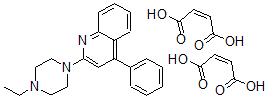 CAS#: 94788-64-4， 2-(4-Ethyl-1-piperazinyl)-4-phenylquinoline dimaleate