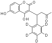 CAS#: 94820-65-2， 4,6-Dihydroxy-3-[3-oxo-1-(<sup>2</sup>H<sub>5</sub>)phenylbutyl]-2H-chromen-2-one