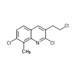 CAS#: 948291-91-6， 2,7-Dichloro-3-(2-chloroethyl)-8-methylquinoline
