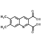 结构式 CAS# 948294-45-9, 6,7-二甲基-2,3-喹啉二甲酸