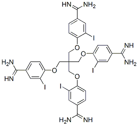 CAS#: 94854-85-0， 4,4'-((2,2-Bis((4-(Aminoiminomethyl)-2-Iodophenoxy)Methyl)-1,3-Propanediyl)Bis(Oxy))Bis(3-Iodobenzenecarboximidamide)