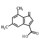 CAS#: 948581-66-6， 5,7-Dimethyl-1H-indole-3-carboxylic acid