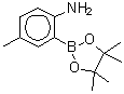 structure of CAS# 948592-80-1, 2-Amino-5-methylphenylboronic acid, pinacol ester;2-Amino-5-methylbenzeneboronic acid, pinacol ester;2-Amino-5-methylphenyboronic acid pinacol ester;2-Amino-5-methylphenyboronic acid, pinacol ester