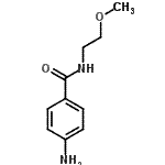 结构式 CAS# 95086-97-8, 4-氨基-N-(2-甲氧基乙基)苯甲酰胺
