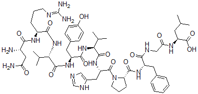 CAS#: 95211-04-4， Asn(1)-Val(5)-Gly(9)-Angiotensin I