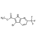CAS#: 952800-37-2， Methyl 3-bromo-6-(trifluoromethyl)-1H-pyrrolo[2,3-b]pyridine-2-carboxylate