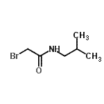 结构式 CAS# 95331-76-3, 2-溴-N-异丁基乙酰胺