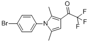 结构式 CAS# 95337-69-2, 1-[1-(4-溴苯基)-2,5-二甲基-1H-吡咯-3-基]-2,2,2-三氟-1-乙酮