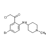 CAS#: 954500-38-0， 1-{5-Bromo-2-[(1-methyl-4-piperidinyl)amino]phenyl}-2-chloroethanone