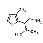 结构式 CAS# 954573-16-1, N<sup>1</sup>,N<sup>1</sup>-二甲基-1-(3-甲基-2-噻吩基)-1,2-乙二胺