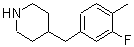 CAS#: 955287-58-8， 4-(3-Fluoro-4-methylbenzyl)piperidine