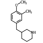 CAS#: 955288-19-4， 3-(4-Methoxy-3-methylbenzyl)piperidine