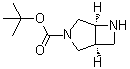 structure of CAS# 956276-42-9, 2-Methyl-2-propanyl (1S,5S)-3,6-diazabicyclo[3.2.0]heptane-3-carboxylate;(S,S)-3,6<wbr>-Diaza-bi<wbr>cyclo[3.2<wbr>.0]heptan<wbr>e-3-carbo<wbr>xylic aci<wbr>d tert-bu<wbr>tyl ester;(S,S)-3-Boc-3,6-diaza-bicyclo[3.2.0]heptane;(S,S)-3-Boc-3,6-Diazabicyclo[3.2.0]heptane