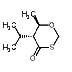 CAS#: 95679-65-5， (5R,6R)-5-Isopropyl-6-methyl-1,3-oxathian-4-one