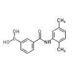 结构式 CAS# 957061-00-6, {3-[(2,5-二甲基苯基)氨基甲酰]苯基}硼酸
