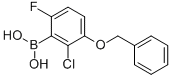 structure of CAS# 957062-67-8, B-[2-Chloro-6-Fluoro-3-(Phenylmethoxy)Phenyl]-Boronic Acid;3-(Benzyloxy)-2-Chloro-6-Fluorophenylboronic Acid;3-Benzyloxy-2-Chloro-6-Fluorophenylboronic Acid