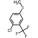 structure of CAS# 957066-04-5, 1-Chloro-4-(methylsulfanyl)-2-(trifluoromethyl)benzene;1-Chlor-4-(methylsulfanyl)-2-(trifluormethyl)benzol;1-Chloro-4-(methylsulfanyl)-2-(trifluoromethyl)benzene;1-Chloro-4-(méthylsulfanyl)-2-(trifluorométhyl)benzène
