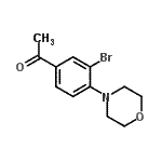 结构式 CAS# 957066-05-6, 1-[3-溴-4-(4-吗啉基)苯基]乙酮