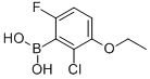 结构式 CAS# 957120-93-3, B-(2-氯-3-乙氧基-6-氟苯基)-硼酸