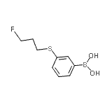 CAS#: 958453-77-5， {3-[(3-Fluoropropyl)sulfanyl]phenyl}boronic acid