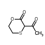 CAS#: 95895-51-5， 3-Acetyl-1,4-oxathian-2-one